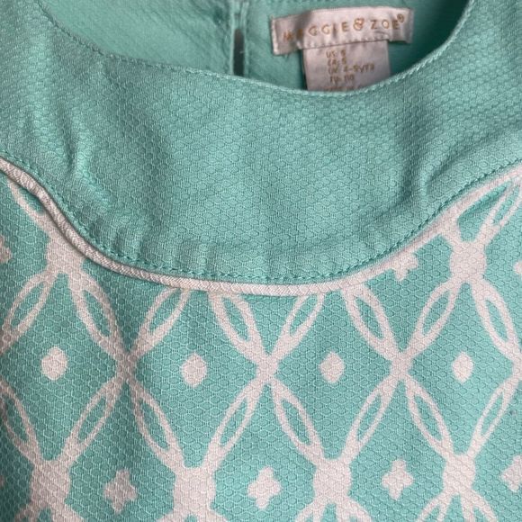 Maggie & Zoe Tiffany Blue Geometric Shift Dress  US 5 - Picture 14 of 14